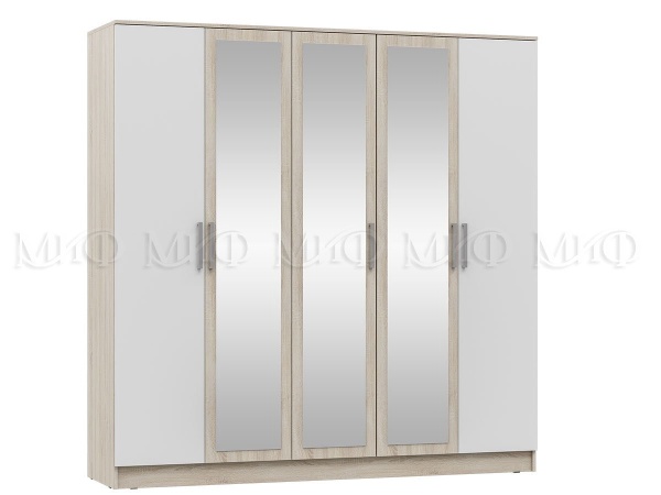 Шкаф 5-ти Створчатый Марго МДФ (Ш-2000 x В-2016 x Г-520 мм)/Разные Цвета