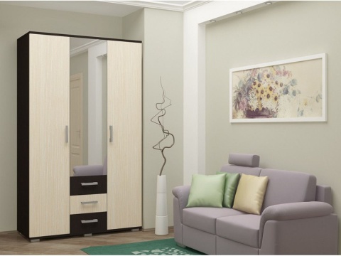 Шкаф №2 Ноктюрн-11 ЛДСП/Разные Цвета (Ш-1200 х В-2120 х Г-470 мм)