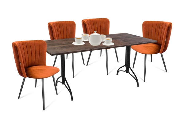 Обеденная группа SHT-DS184 палисандр / песчная буря / черный муар