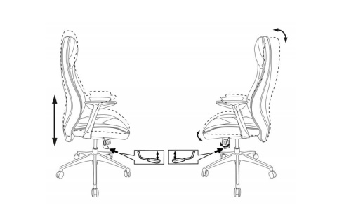 Кресло руководителя Бюрократ Zen черное